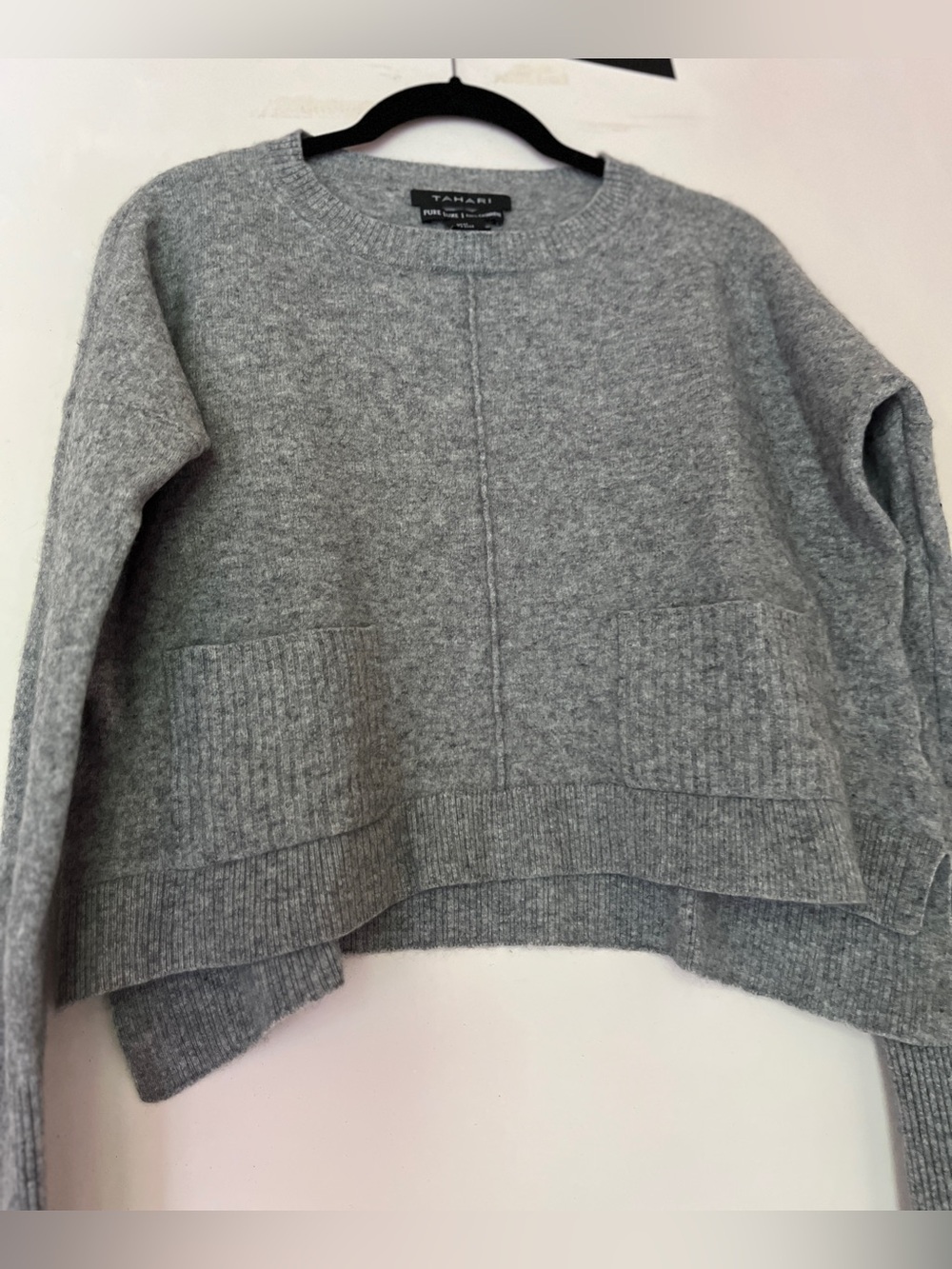 Tahari Cashmere Cropped Sweater
